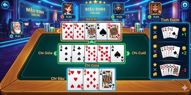 Tìm hiểu cách so chi và tính điểm bài mậu binh